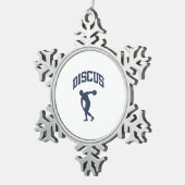 溝 スノーフレークピューターオーナメント (右)