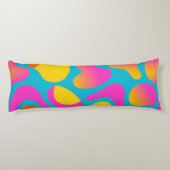 溝 – ファンキーポップ・アートのレトロ抽象芸術装飾用クッション ボディピロー (裏面)