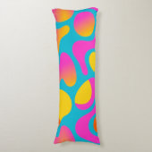 溝 – ファンキーポップ・アートのレトロ抽象芸術装飾用クッション ボディピロー (正面縦)
