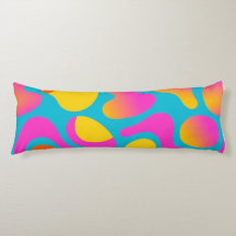 溝 – ファンキーポップ・アートのレトロ抽象芸術装飾用クッション