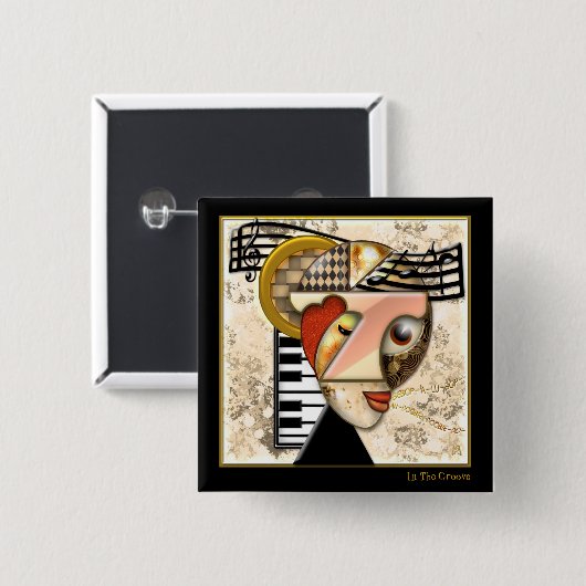 溝(Pin) 缶バッジ (正面&裏面)