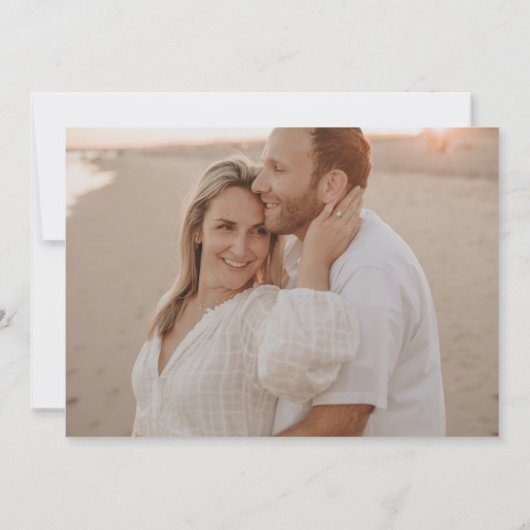 溢れるブーケのウェディング セーブザデート (裏面)