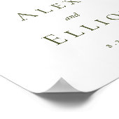 溢れるブーケのウェディング ポスター (角)