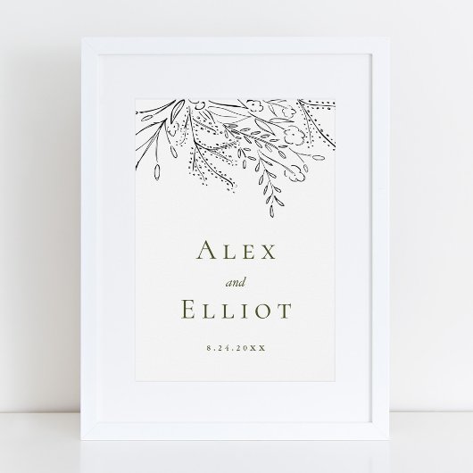 溢れるブーケの結婚式 ポスター