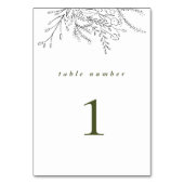 溢れる結婚花束 テーブルナンバー (正面)