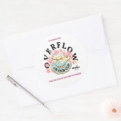 溢れる Sticker by Poet Adiela Akoo ラウンドシール (封筒)