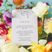 溢れ出るブーケ結婚式RSVPポストカード エンクロージャーカード