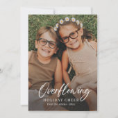 溢れ出る休日応援フォトクリスマスカード シーズンカード (正面)