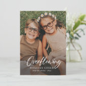 溢れ出る休日応援フォトクリスマスカード シーズンカード (スタンド正面)