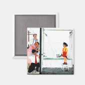 溢れ出る浴槽 マグネット (正面/裏面)