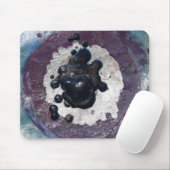 溶かされたクレヨンの水溜の抽象芸術 マウスパッド (マウス)