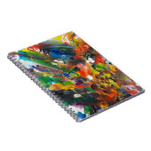 溶かされたクレヨンの芸術のノート ノートブック (右側)