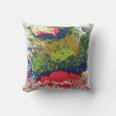 溶かされたクレヨンシリーズ-アクリルは絵画を注ぎます クッション (正面)