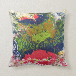 溶かされたクレヨンシリーズ-アクリルは絵画を注ぎます クッション