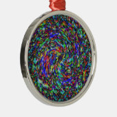 溶かされたクレヨン メタルオーナメント (右)