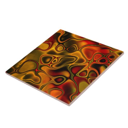 溶かされたチョコレートタイル タイル (側面)