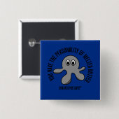 溶かされたバターの人格を有します 缶バッジ (正面&裏面)