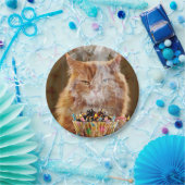 溶かしおもしろいた誕生日のカップケーキ ペーパープレート (パーティー)