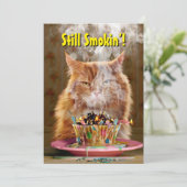 溶かしおもしろいた誕生日のカップケーキ 招待状 (スタンド正面)