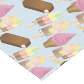 溶かしたアイスクリーム ショートテーブルランナー (コーナー)