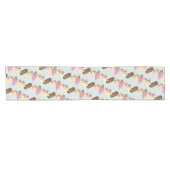 溶かしたアイスクリーム ショートテーブルランナー (横)