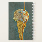 溶かしたチョコレートのアイスクリームコーン プランナー手帳 (裏面)
