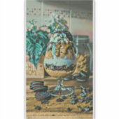 溶かしたチョコレートのアイスクリームショップスクープ シール (正面)