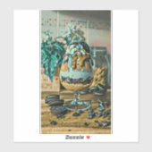 溶かしたチョコレートのアイスクリームショップスクープ シール (シート)