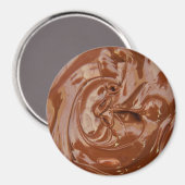 溶かしたチョコレートのココアファッジ旋回デザート マグネット (正面/裏面)