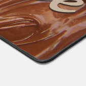 溶かしたチョコレートの質感 デスクマット (コーナー)