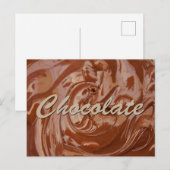 溶かしたチョコレートの質感 ポストカード (正面/裏面)