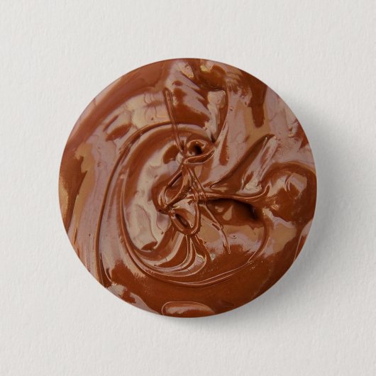 溶かしたチョコレートの質感 缶バッジ (正面)