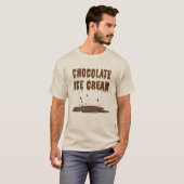溶かしたチョコレートアイスクリーム Tシャツ (正面フル)