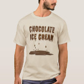 溶かしたチョコレートアイスクリーム Tシャツ (正面)