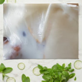 溶かしたチーズナチョおもしろい食品 キッチンタオル (折り畳み)