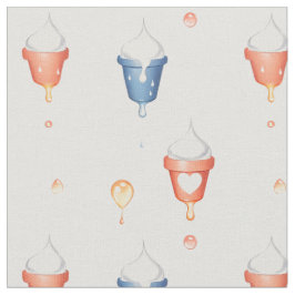 溶かすアイスクリーム ファブリック