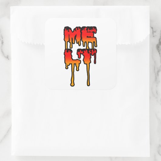 溶かす スクエアシール (バッグ)