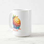 溶けたイチゴのドリップアート コーヒーマグカップ (正面左)