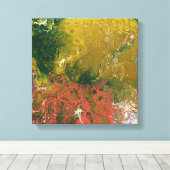 溶けたクレヨンのシリーズ – 隠れて キャンバスプリント (インサイチュ (ウッドフロア))