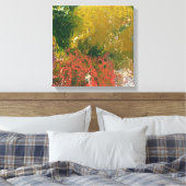 溶けたクレヨンのシリーズ – 隠れて キャンバスプリント (インサイチュ (寝室))