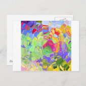 溶けたクレヨン ポストカード (正面/裏面)