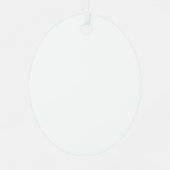 溶けたグリッチレッド メタルオーナメント (裏面)