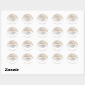 溶けたチョコレートの水彩画のような焼き菓子商品名 ラウンドシール (シート)