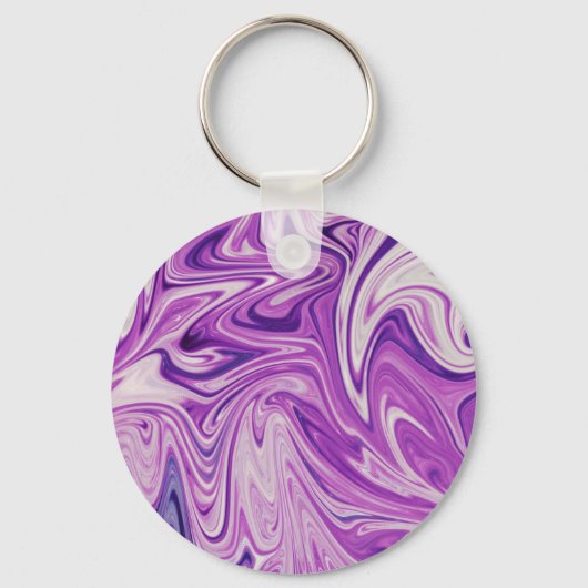 溶けた溶岩抽象芸術 キーホルダー (正面)