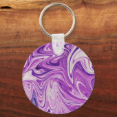 溶けた溶岩抽象芸術 キーホルダー (正面)