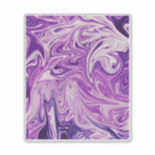 溶けた溶岩抽象芸術 シール (正面)