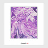 溶けた溶岩抽象芸術 シール (シート)