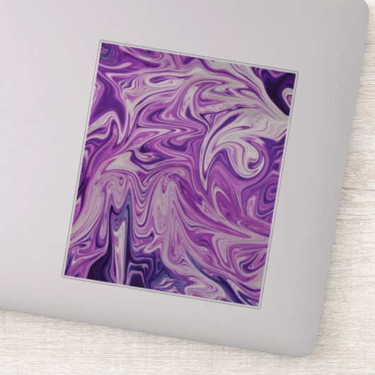 溶けた溶岩抽象芸術 シール (詳細)