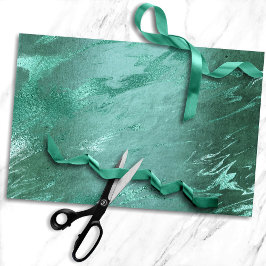 溶けた翡翠 | エメラルドグリーン ラグジュアリー大理石 薄葉紙