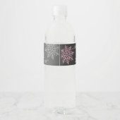 溶けた雪の水ボトルラベル ペットボトルラベル (裏面)